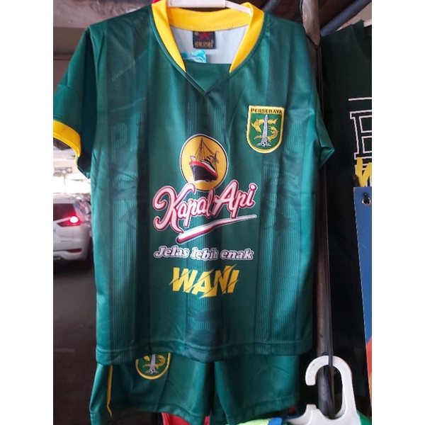 SETELAN JERSEY PERSEBAYA HOME AWAY BONEK ANAK KIDS BEST SELLER SERAGAM BOLA