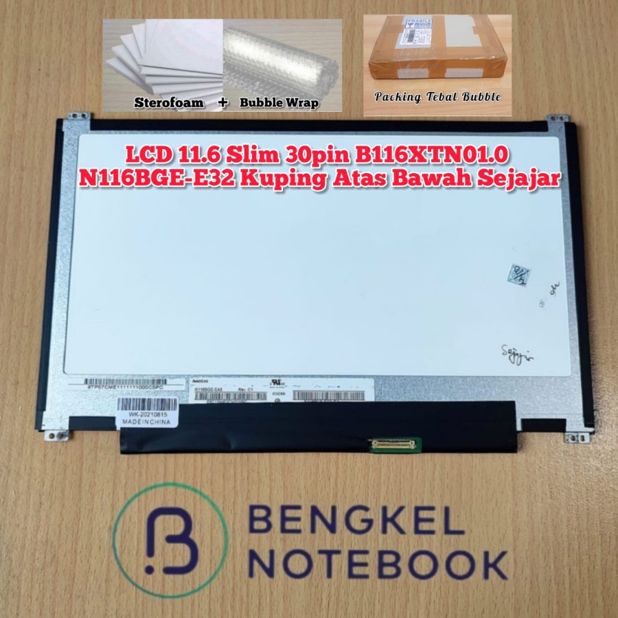 LCD LED 11.6 Slim 30pin Acer Aspire V5-123 Kuping atas bawah Sejajar