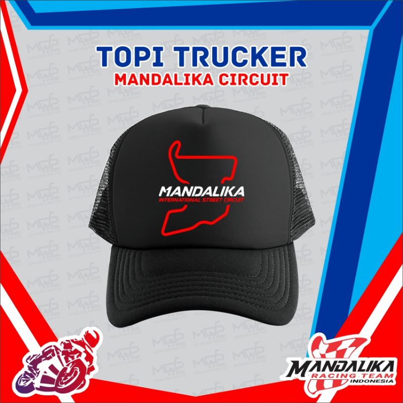 Topi Jaring Sirkuit Mandalika / Truckerhat Mandalika Racing Team Indonesia