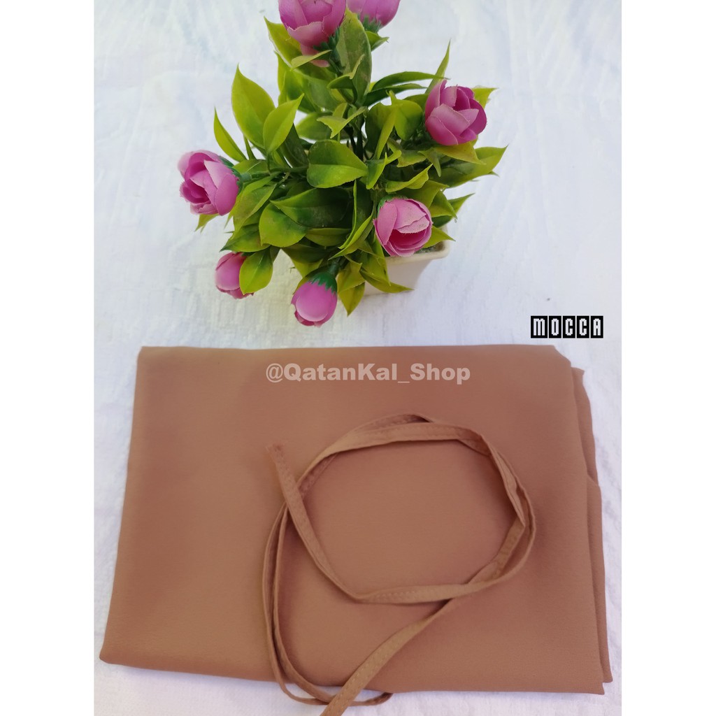 BERGO MARYAM TALI HIJAB INSTAN NON PET BAHAN DIAMOND KERUDUNG JILBAB PREMIUM BAGIAN 1-Mocca