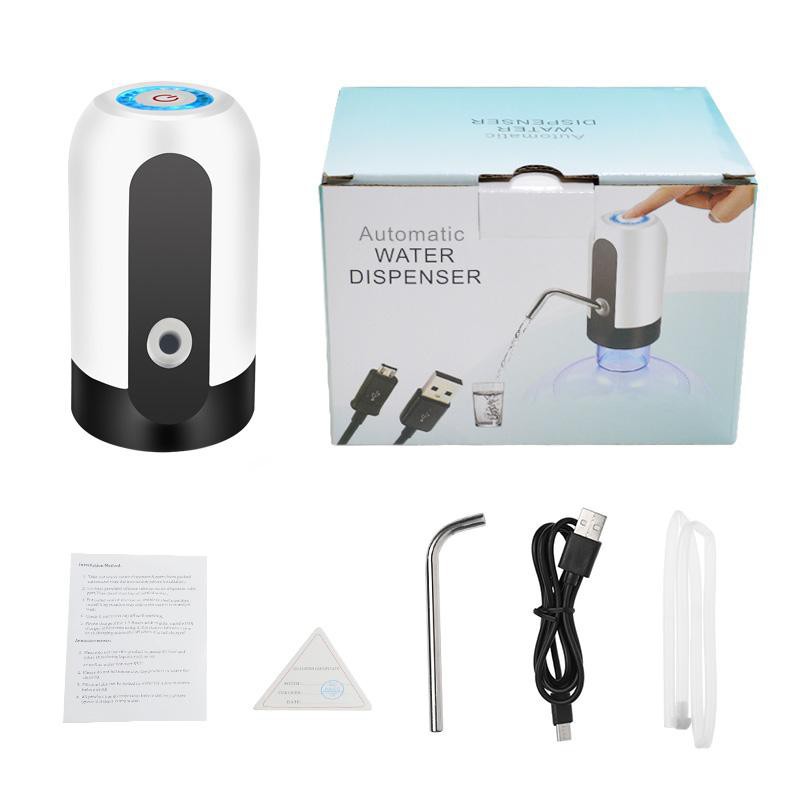 Automatic Water Dispenser Usb LED Recharge Pompa galon elektrik Pump Mudah Dipakai Simple Modern