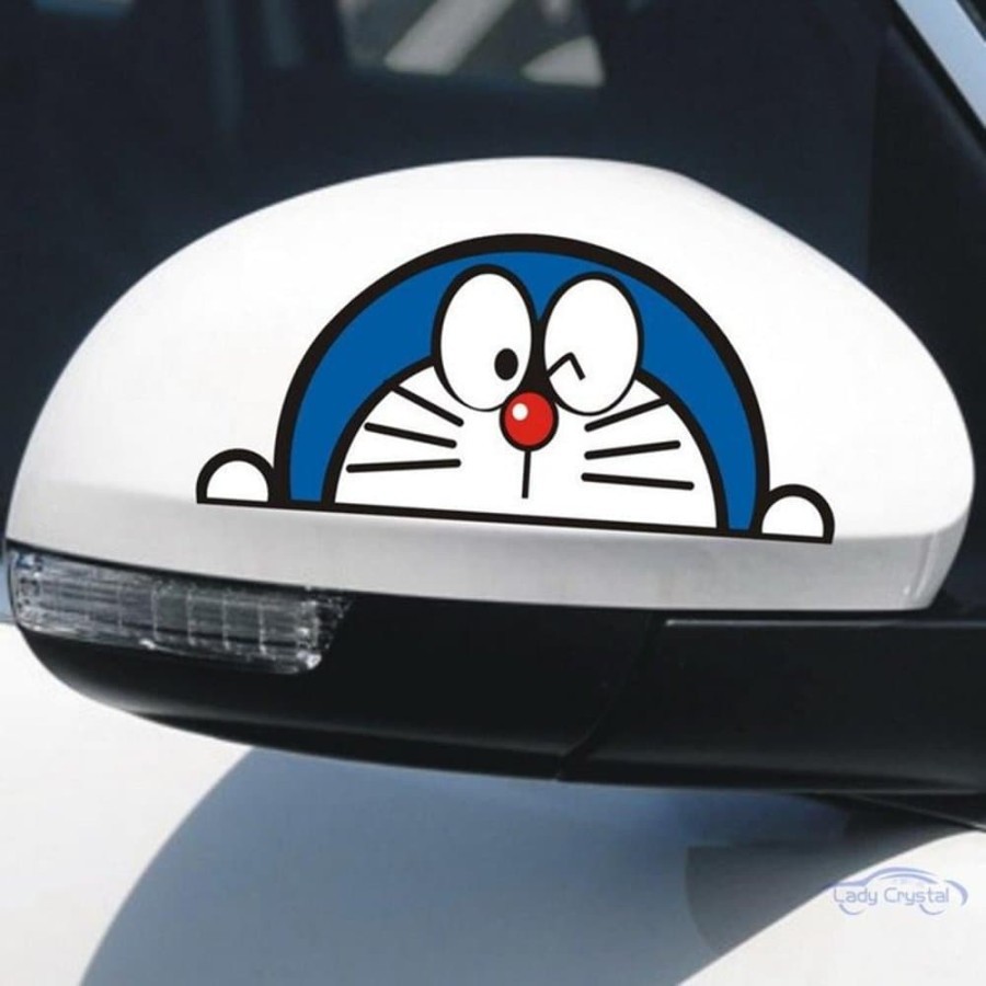 Stiker Mobil Doraemon Peeking Ngintip Lucu Cutting Sticker Spion Mobil Keren Shopee Indonesia