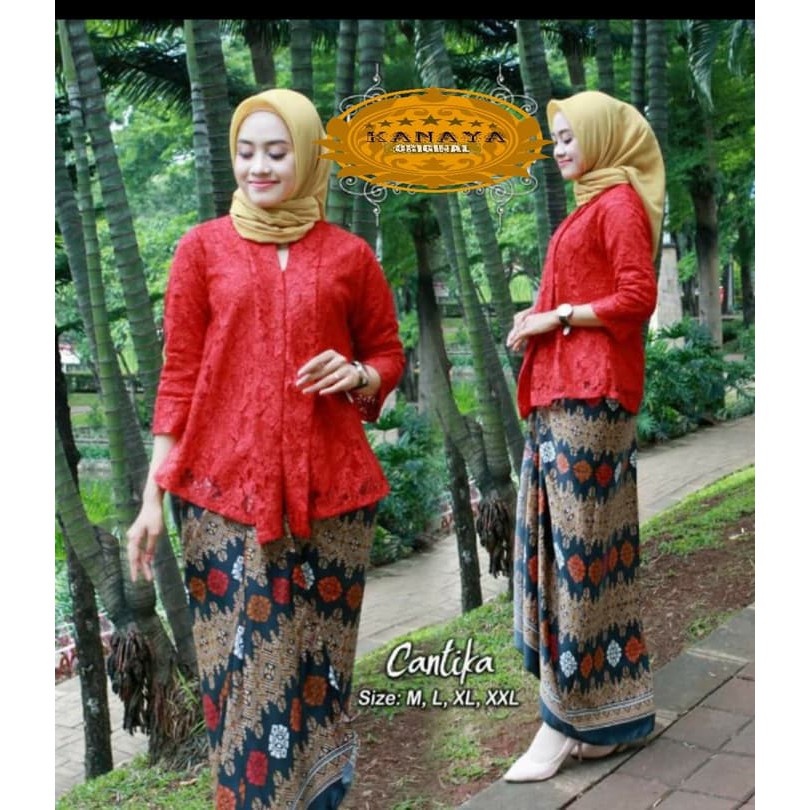 Set Kebaya Brukat Kanaya Terbaruu