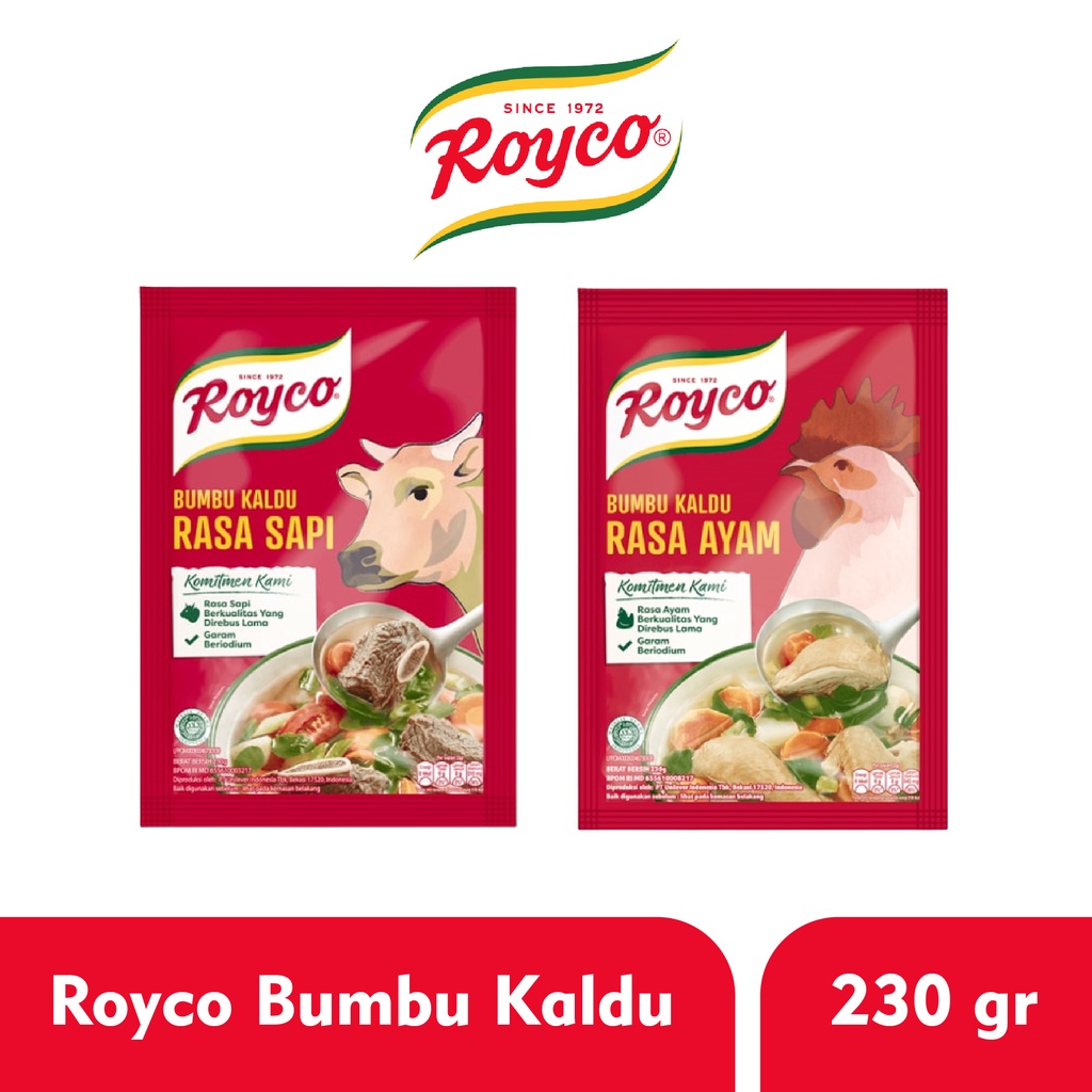 

ROYCO BUMBU PENYEDAP KEMASAN 230GR