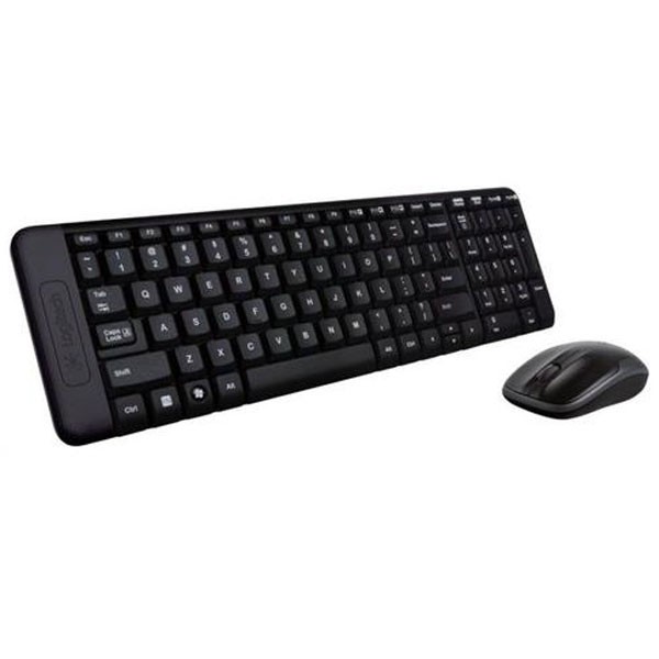 Trend-Logitech Keyboard Mouse Wereless Combo Mk220 – Hitam Original