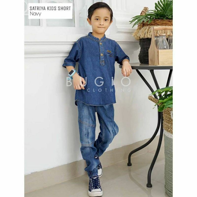 [BUGIO CLOTHING] KEMEJA ANAK / KEMEJA COWOK " SATRIYA KIDS" By Bugio Clothing