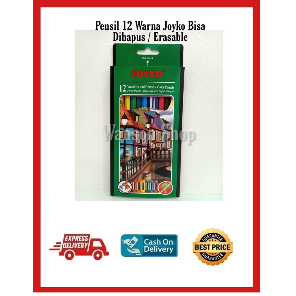 

PENSIL 12 WARNA JOYKO BISA DI HAPUS MURAH