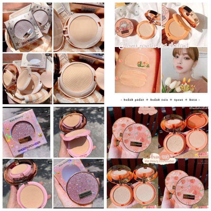 [ ECER ] KISSBEAUTY POWDER 2IN1
