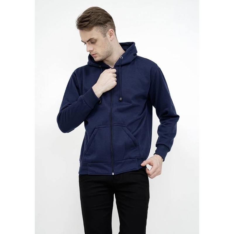 COD JAKET RES ZIPER SWEATER POLOS NAVY