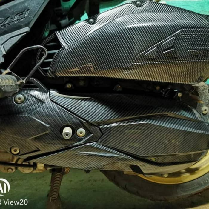 Cover Tutup Cvt Vario 125 150 Tahun 2015 2017 Carbon / Cover CVT Vario