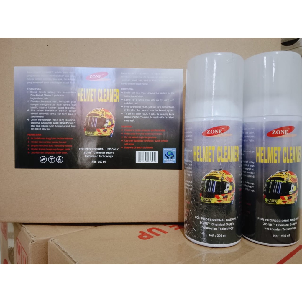 Pembersih Pewangi Helm ZONE Helmet Cleaner 200 ml