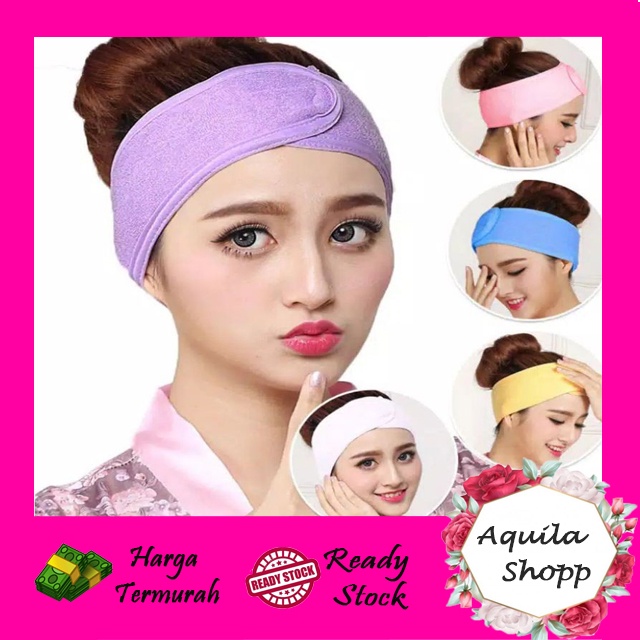 Headband / Bando Mandi / Facial Bandana/ Bandana Handuk Polos