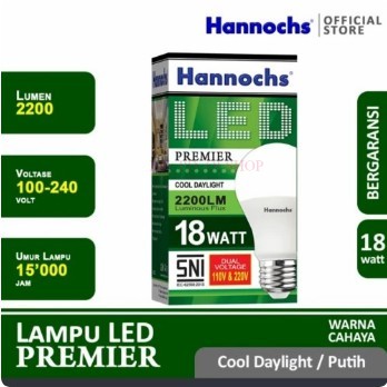 HANNOCHS PREMIER 18 WATT / LAMPU BOHLAM LED 18 WATT / LAMPU LED / LAMPU HANNOCHS / BOHLAM
