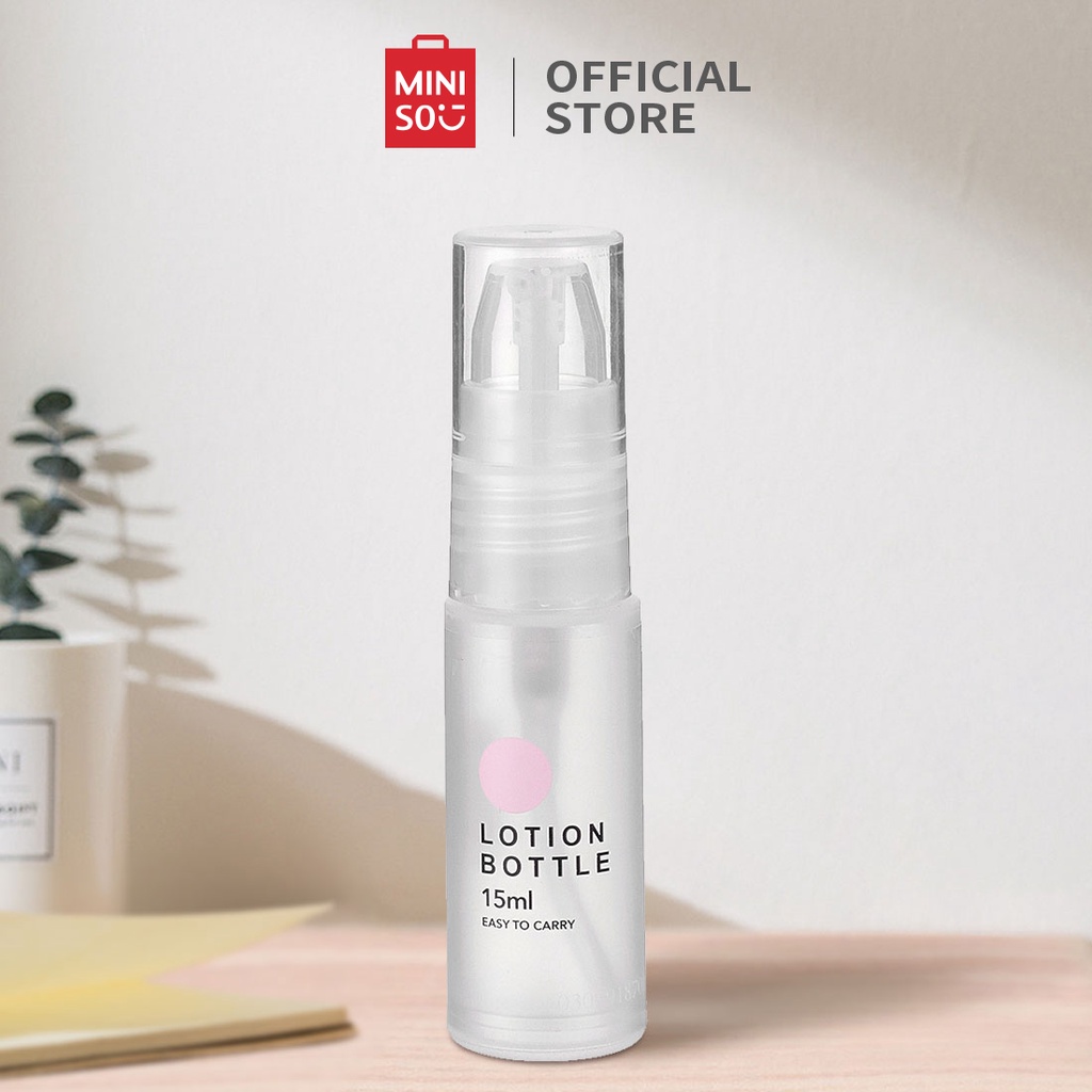 MINISO Botol Travel Tempat Penyimpanan Makeup Toner Shampoo,15ML/30ML/50ML