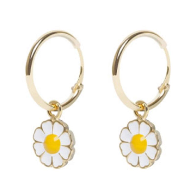 SIY  Coloful Daisy Flower Pendant Necklace Earrings Bracelet Jewelry Set for Women