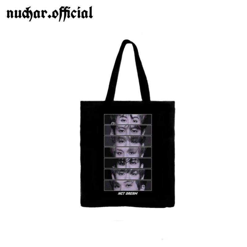 Totebag NCT DREAM - Tote bag Korea KPOP Distro Tas Pria Wanita Tas Selempang Slempang Resleting Hita