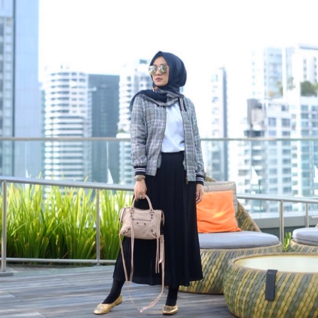 Tartan Bomber Jacket Monel Boutique