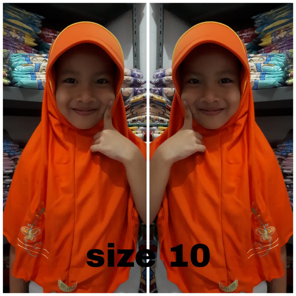 Jilbab Anak Delima Collection Size 10