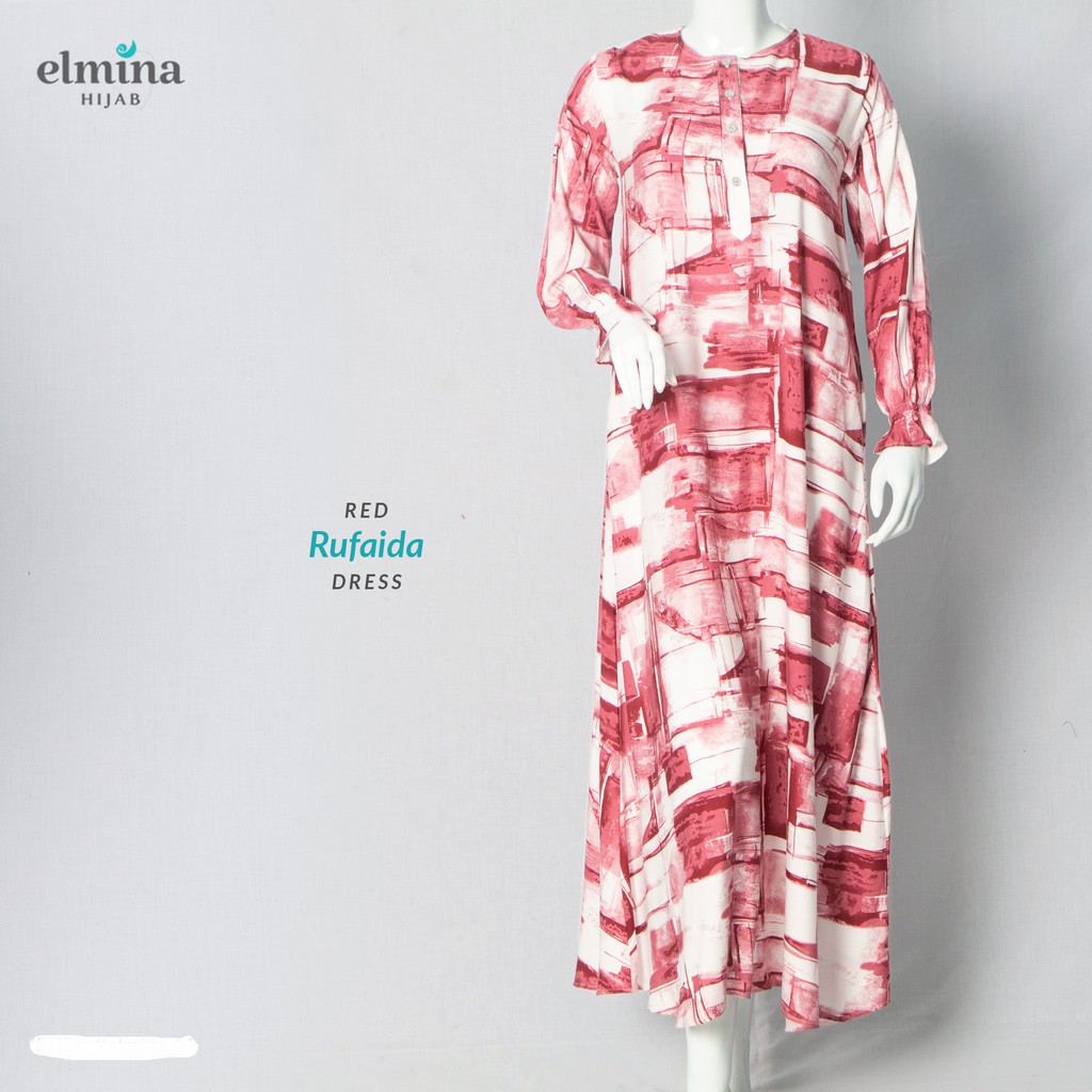 ELMINA – RUFAIDA DRESS – RED