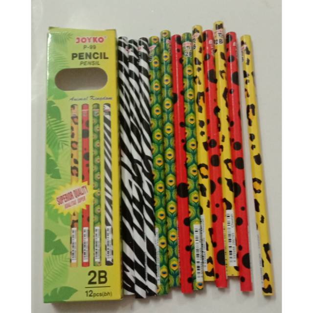 

Pensil serut / Pensil kayu 2B joyko P99 motif Animal