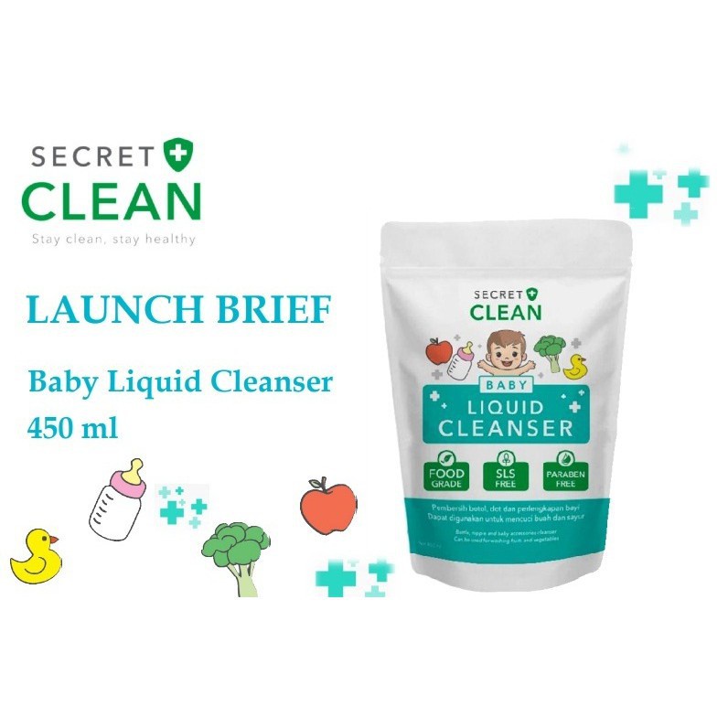Secret Clean Baby Liquid Cleanser 450ml Refill