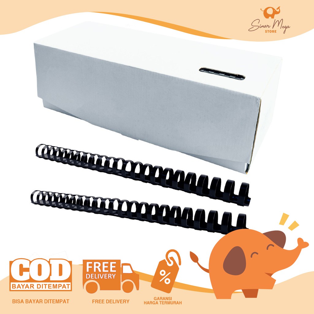 

Joyko Ring Plastic Comb RPC-23-18 / Spiral Lingkaran Binder Jilid Penjilid Plastik Murah