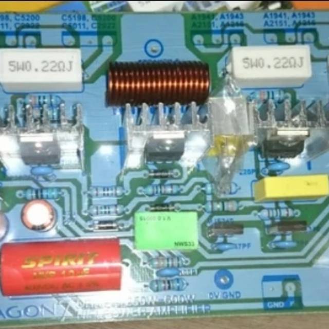 ERAGON7 DRIVER 250W-600W POWER AMPLIFIER, SPAREPART ORI