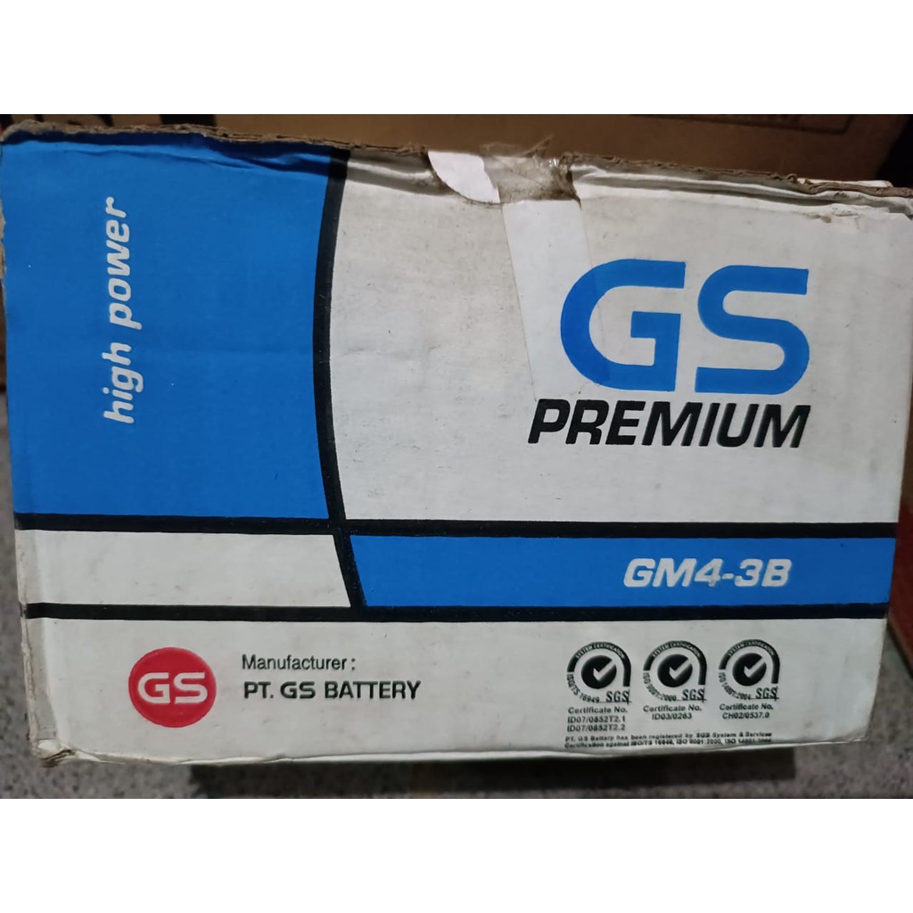 GS Battery GSPR-GM4-3B / Accu GSPR-GM4-3B / Aki Basah GS ASTRA