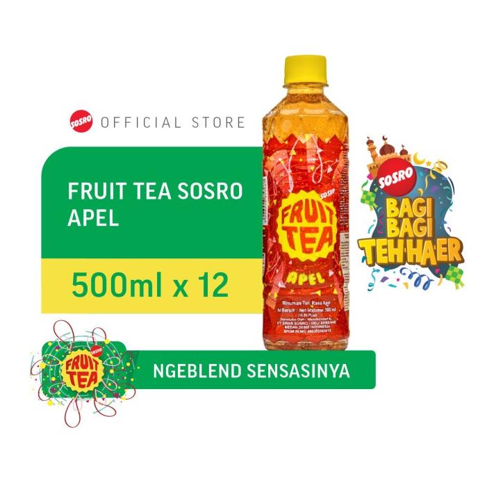 

[ COD ] Fruit Tea Sosro Apple pet 500 ml FREE ONGKIR Kode 1192
