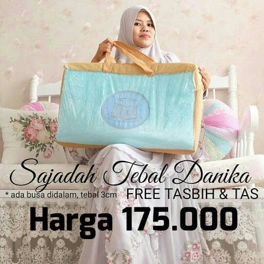 Special Unggulan SAJADAH TEBAL DANIKA FREE TASBIH TAS TERBATAS
