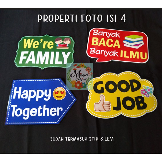 PHOTOPROPSisi 4 / ACC PHOTOBOOTH/ AKSESORIS/ DEKOR BACKDROP WEDDING/ ENGAGEMENT/ BIRTHDAY/ TUNANGAN