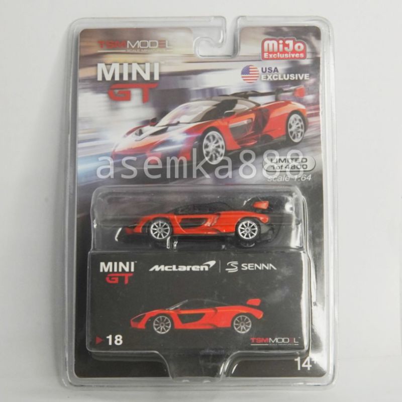Minigt mini gt 1/64 Mijo diecast McLaren Senna