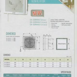 Mitsubishi Kipas Angin Hisap Dinding Exhaust Fan 8 inch