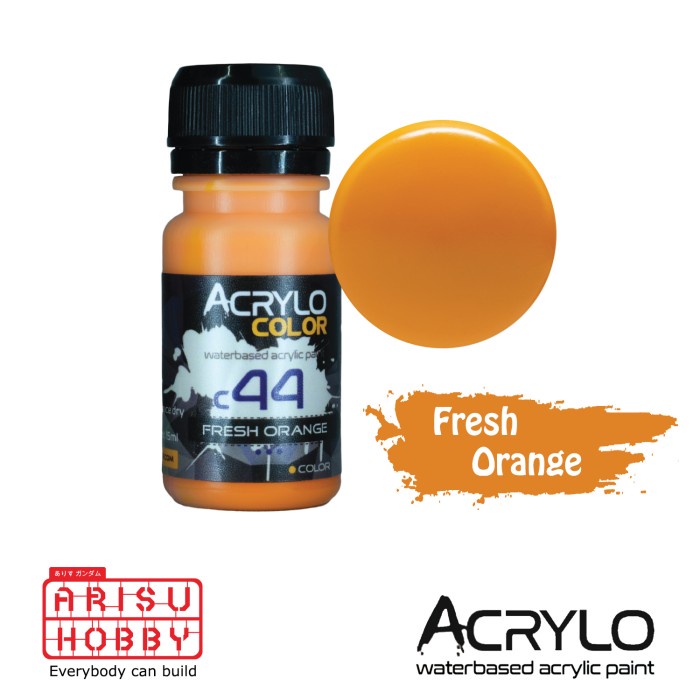 

ACRYLO COLOR FRESH ORANGE C44 Acrylic Paint Color Cat Gundam