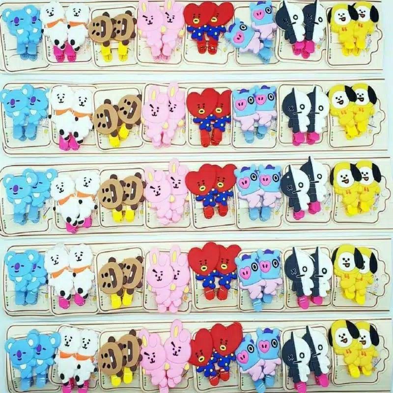 JEPIT RAMBUT BTS BT21/IKAT RAMBUT BTS BT21 BANGTAN/JEPIT RAMBUT KPOP