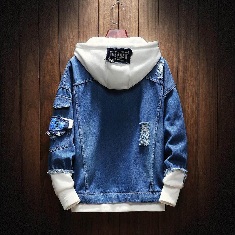 denim hooded