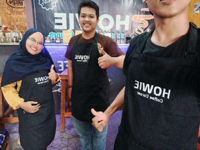 Apron Klasik + Custom Bordir Logo