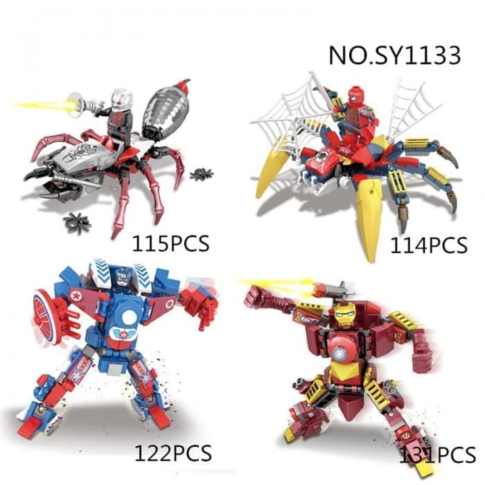 [READY STOCK] BRICK SY 1133 SUPER HEROES AVENGERS MARVEL BRICK SY1133 Berkualitas