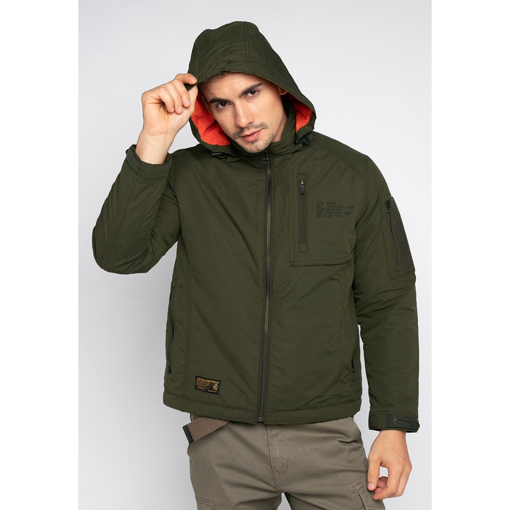 JAKET HOODIE MGEE HUNTER 006 HIJAU