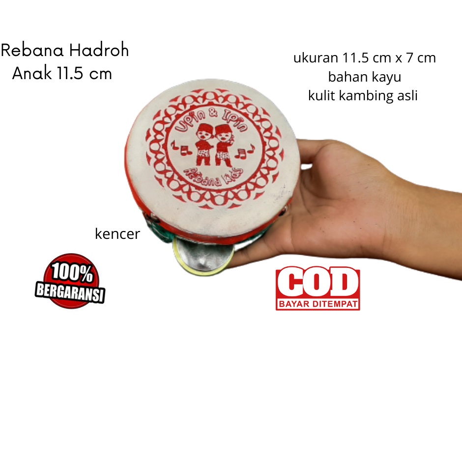 alat hadroh alat musik anak rebana anak Rebana Hadroh Anak motif upin ipin