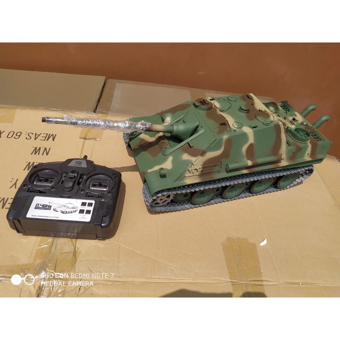 PROMO HENG LONG RC TANK 3869-1 JAGDPANTHER METAL TRACK GEARBOX INFRA