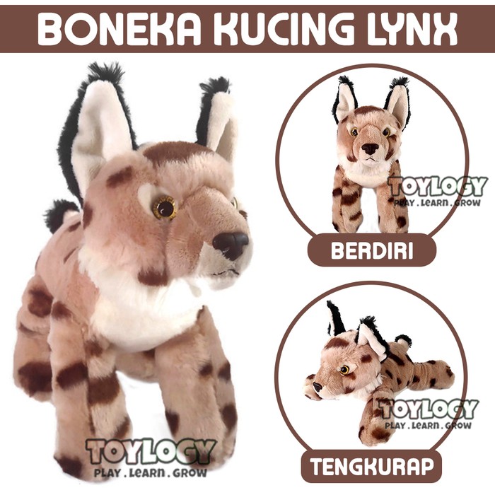 barokah boneka hewan binatang kucing lynx cat kitty plush animal doll
