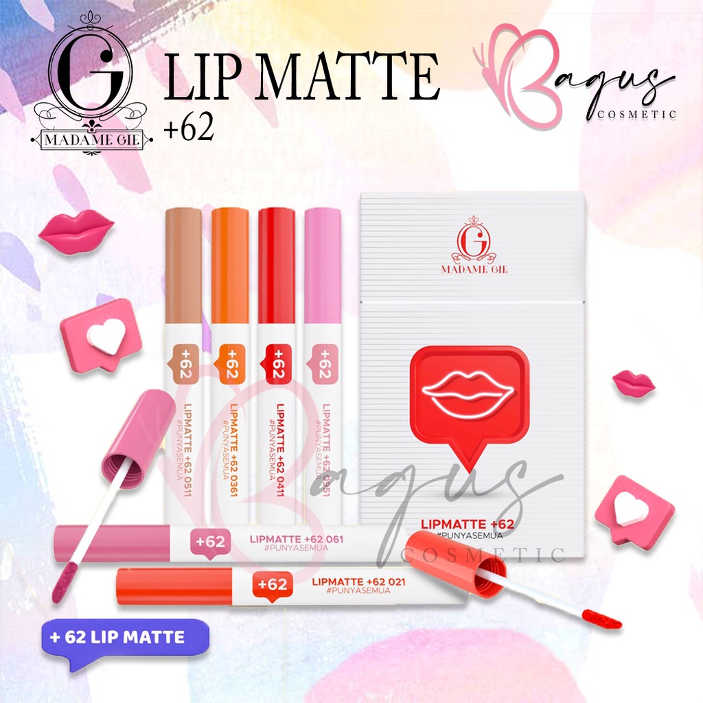 ⭐ BAGUS ⭐ MADAME GIE LIP MATTE +62 | Lipcream Netizen