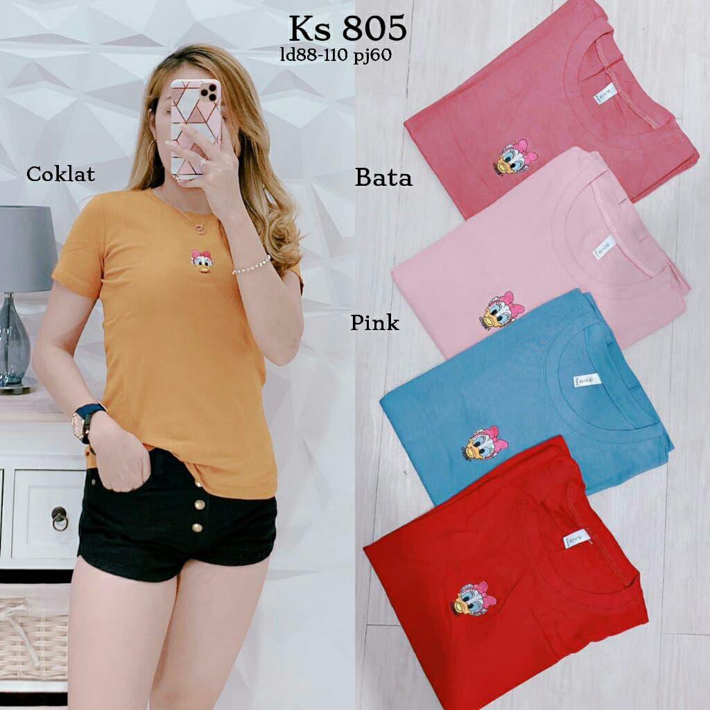 Dessy Kaos Baju Atasan Wanita Bahan Kaos Import - KS805