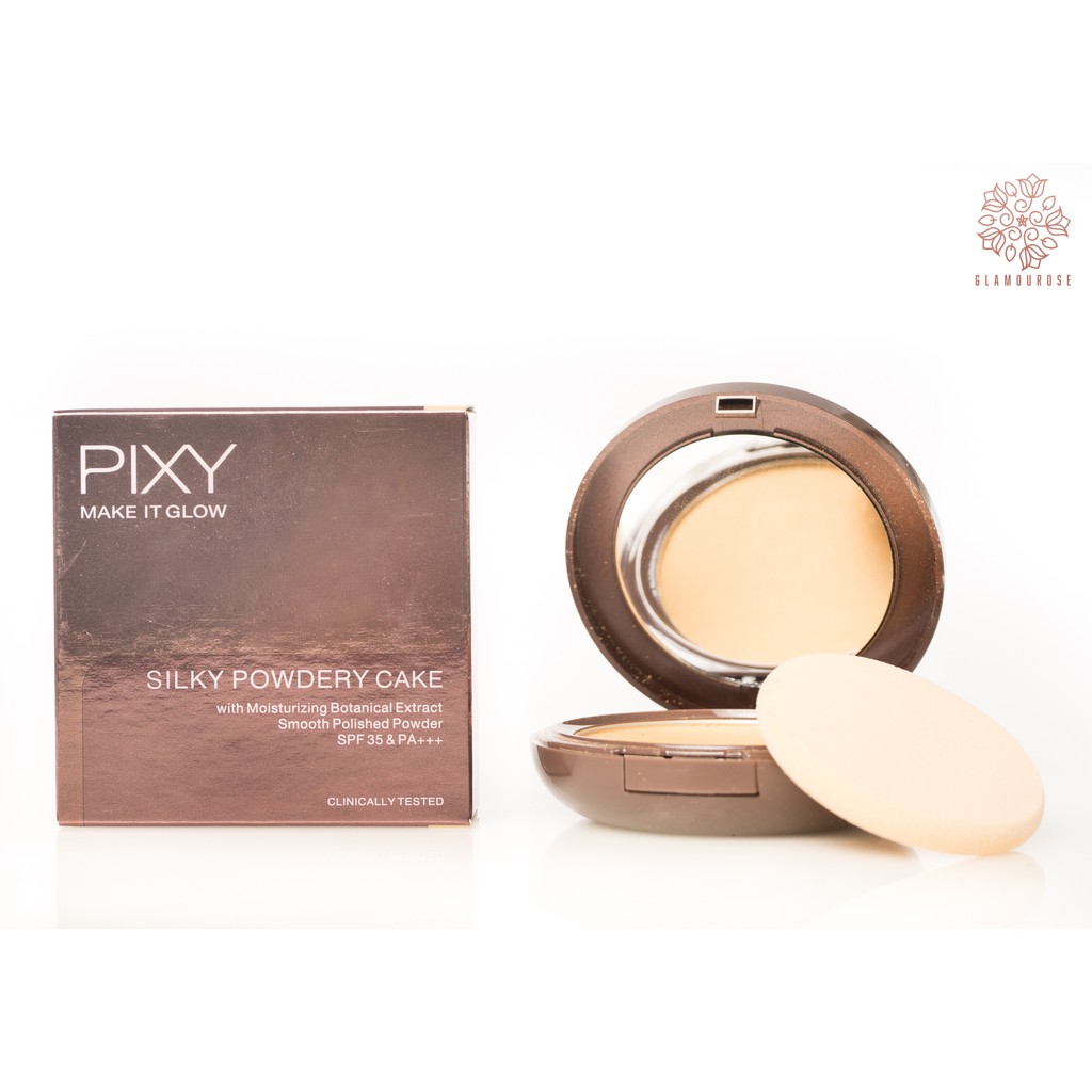 PIXY Make It Glow Silky Powdery Cake With Moisturizing Botanical Extract SPF35 &amp;PA++ 10gr