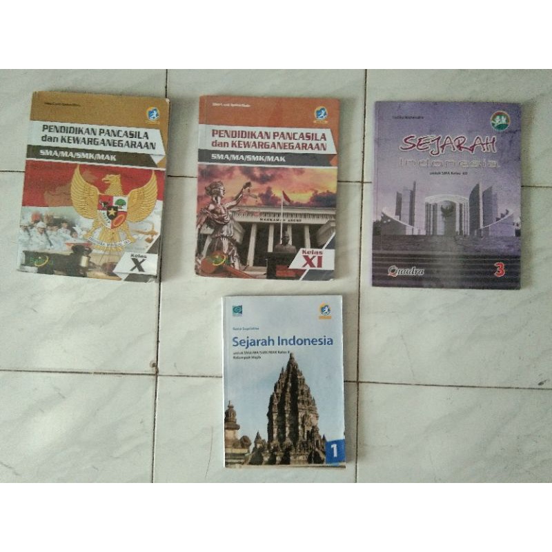 Buku Quadra Bailmu Grafindo SMA kelas 10 11 12 PKN dan Sejarah Indonesia