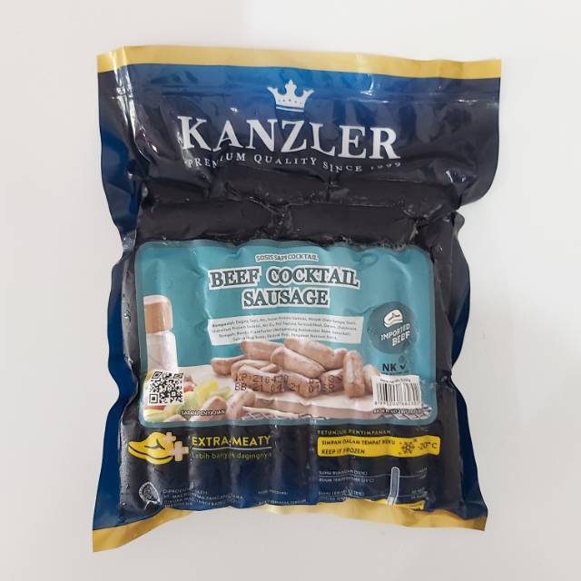 Kanzler Sosis Sapi Beef Cocktail Sausage 500g