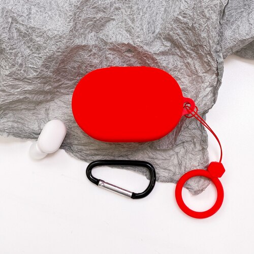 Cute Silicone High Quality Case for Xiaomi Redmi Airdots 3 Accessories Bluetooth Earphone Case Cover With Hook