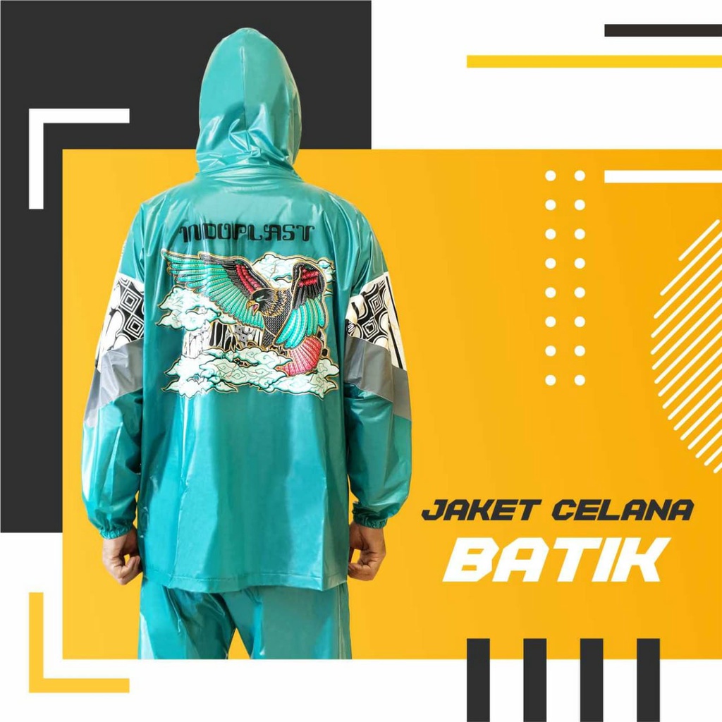 Jas Hujan Stelan Batik Murah Nusantara