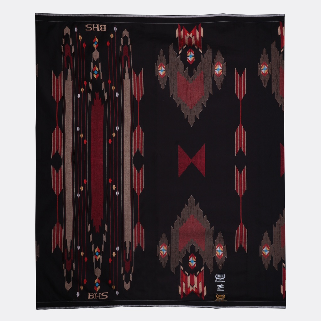Sarung BHS Masterpiece Gold Motif Songket Gunung Agung Hitam Merah 01 // BHS MASTERPIECE SGA